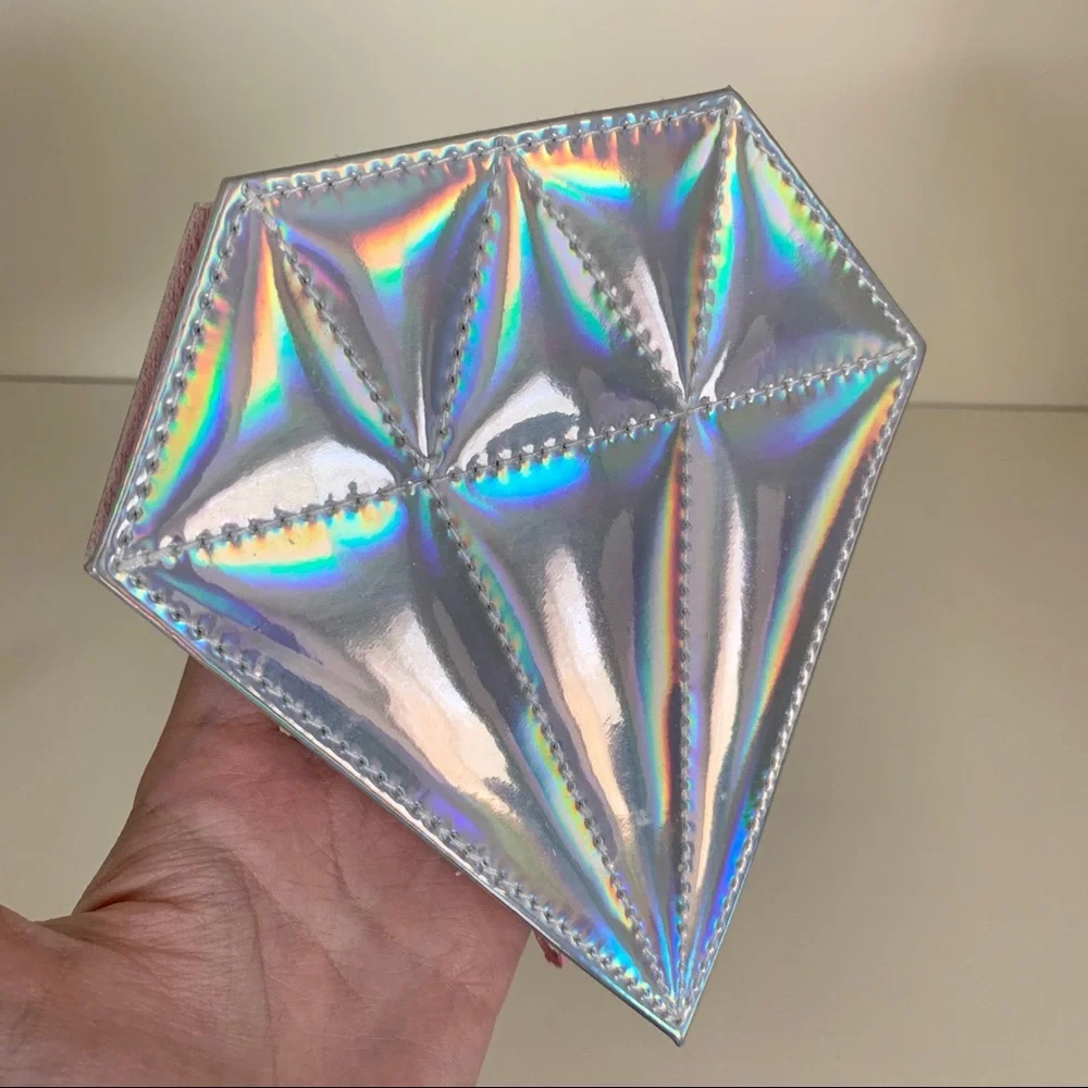 NEW Iridescent zippy clutch